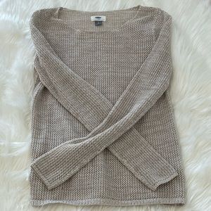 Old Navy open knit cream / beige sweater (size small)